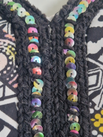 Batida maxi dress. Maat 3, All over print.