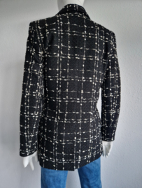 Dante 6 Pearson double breasted blazer. Maat 1, Zwart.