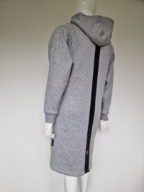 Sneakerdresses hoodie jurk | Maat L | Grijs |