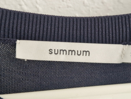 Summum fijngebreide top S donkerblauw