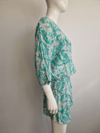 Antik Batik jurk. Maat 40, Mintgroen.