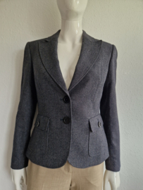 Claudia Sträter blazer. Maat 36/38. Grijs/wol.