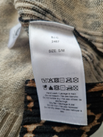 Ganni leopard trui. Maat S/M. Merinowol & yak