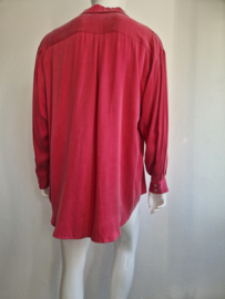 Créton blouse Cremmie. Maat XL. Framboos.
