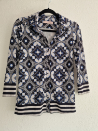 Studio Anneloes blouse. Maat S. Blauw/print.