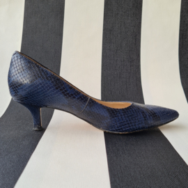 Clarks pumps. Mt. 37. Blauw/leer