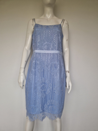 Steps kanten jurk met bolero. Maat 38/40. Lichtblauw