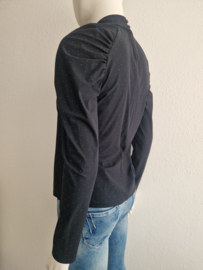 Studio Anneloes top. Maat S. Nachtblauw/stippenprint.