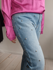 Isabel Marant Studded jeans Califfy. Maat 40, Blauw.