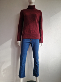 Falke coltrui. Maat 40, Bordeaux/wolblend.