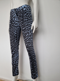 Cavalli Class jeans. Maat 36. Blauw/print.