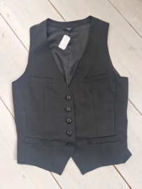 Vanilia gilet. Maat 36/38, Zwart.