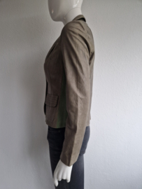 Transmission blazer. Maat 36, Groen/leer.