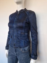 Supertrash denim jasje. Maat 36, Donkerblauw/denim