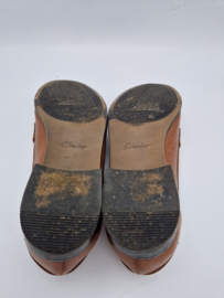 Clarks Leren Loafers. Maat 40, Bruin.