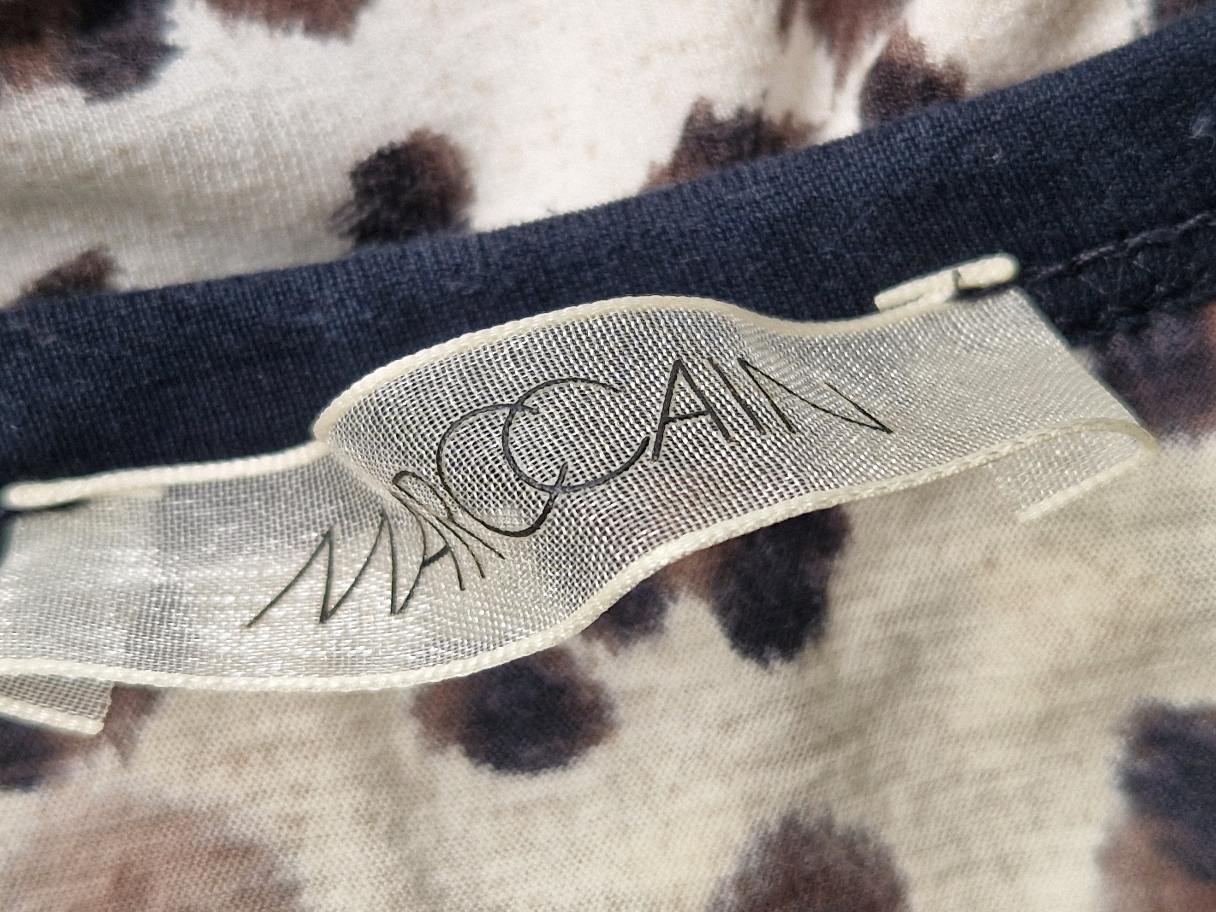 Marc Cain top. Maat 3,Crème/dierenprint.