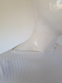 Vanilia rib top met boothals. Maat 38, Wit.