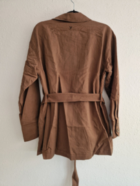 Vanilia Flat Utility Field Jacket. Maat 38. Bruin.