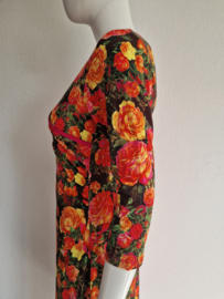 La Lamour jurk Rosaly Roses. Maat M. Rozenprint.