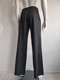 Vanailia Elements pantalon. Maat 38, Zwart/krijtstreep.