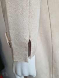 Rino & Pelle mantel Babice. Maat 38, Beige/suedine.