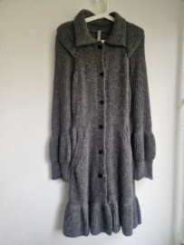Marc Cain vest. Maat 3,Grijs/wolblend.