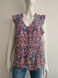 Garcia top. Maat L. Bloemenprint.