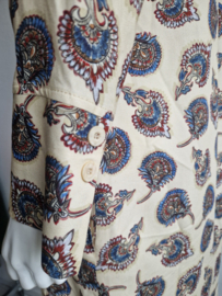Marie Méro jurk. Maat 42/44,Crème/print.
