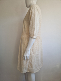 Yaya Women jurk. Maat 40, Crème/broderie.
