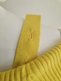 Claudia Sträter off shoulder top. Maat 38/40, Geel.