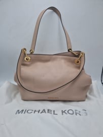 Michael Kors handtas. Nude/leer.