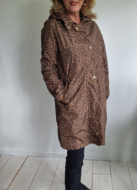 Joules regenjas. Maat 38, Bruin/luipaardprint.
