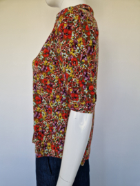 King Louie blouse. Maat M. Bloemenprint.