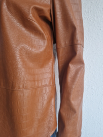 Studio Anneloes blouse. Maat L. Karamel/ imitatieleer.