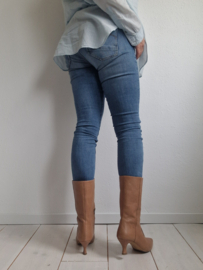 Via Vai enkellaarsjes Noelle. Maat 39, Bruin/leer.