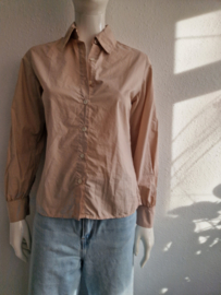 Zenggi Poplin blouse. Maat S. Zachtroze.