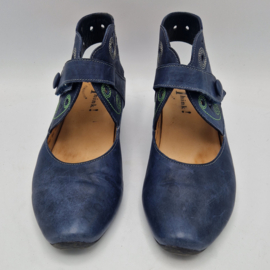 Think! Aida pumps. Maat 39,5. Blauw/leer.