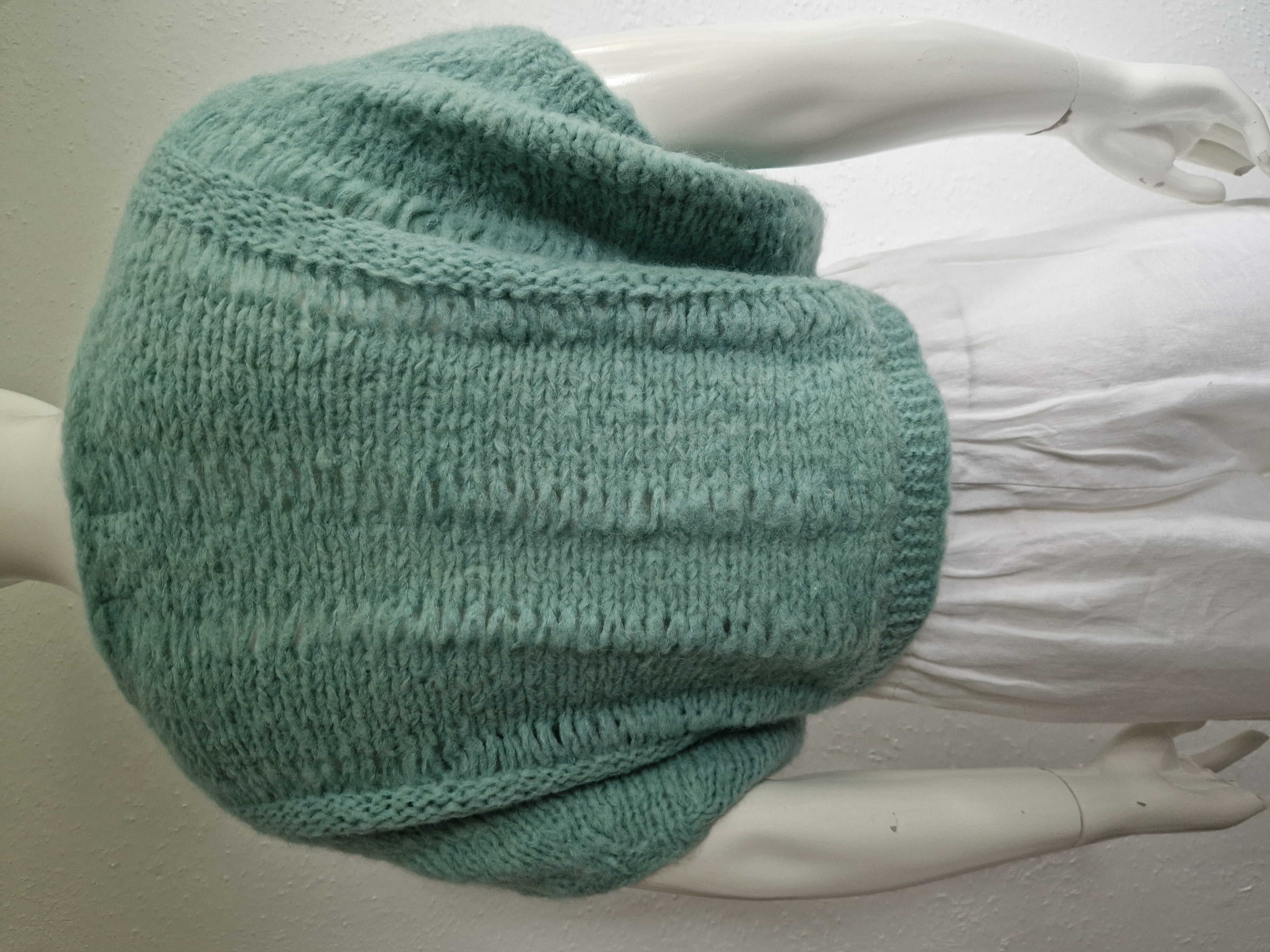 INTI top Irma. Maat M. Mint/baby alpaca.