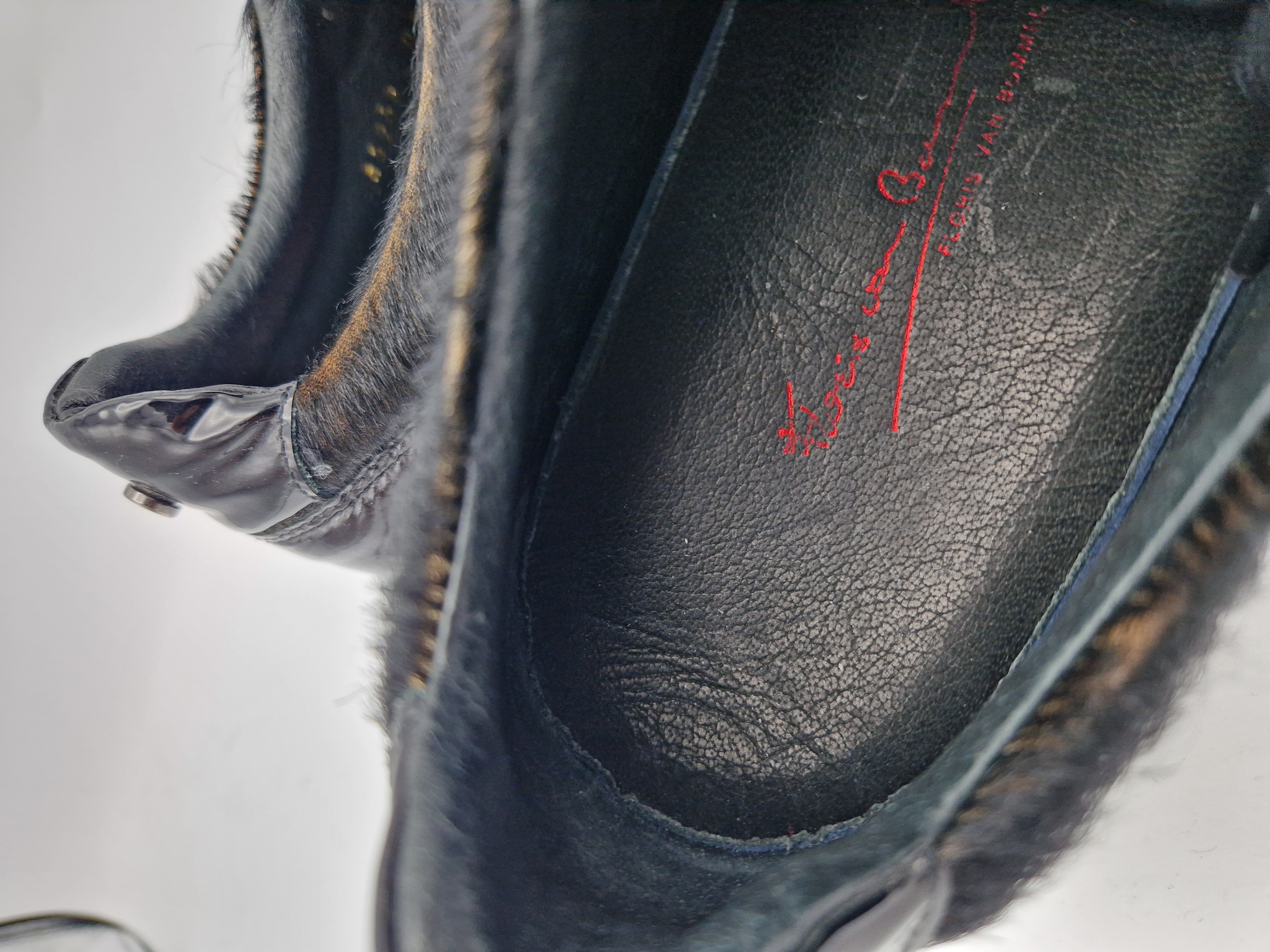Floris van Bommel sneakers. Maat 37.5. Zwart/leer.