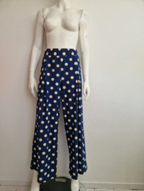 Encuentro palazzo pantalon. Maat M. Blauw/polkadots.