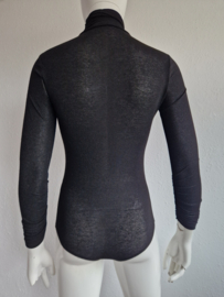 Elisabetta Franchi bodysuit. Maat 38, Zwart/strik.