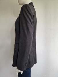 Sisley blazer. Maat 38. Grijs/wol.