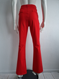 Studio Anneloes flared pantalon. Maat S. Rood/travelstof.