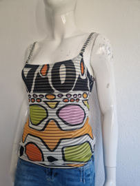 Set (vest & top). Maat 36. All over print.
