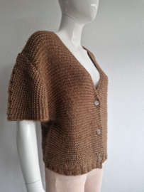 En Vogue vest. Maat S. Bruin/goud.