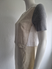 Riani zomerjurk. Maat 40. Beige/linnen.