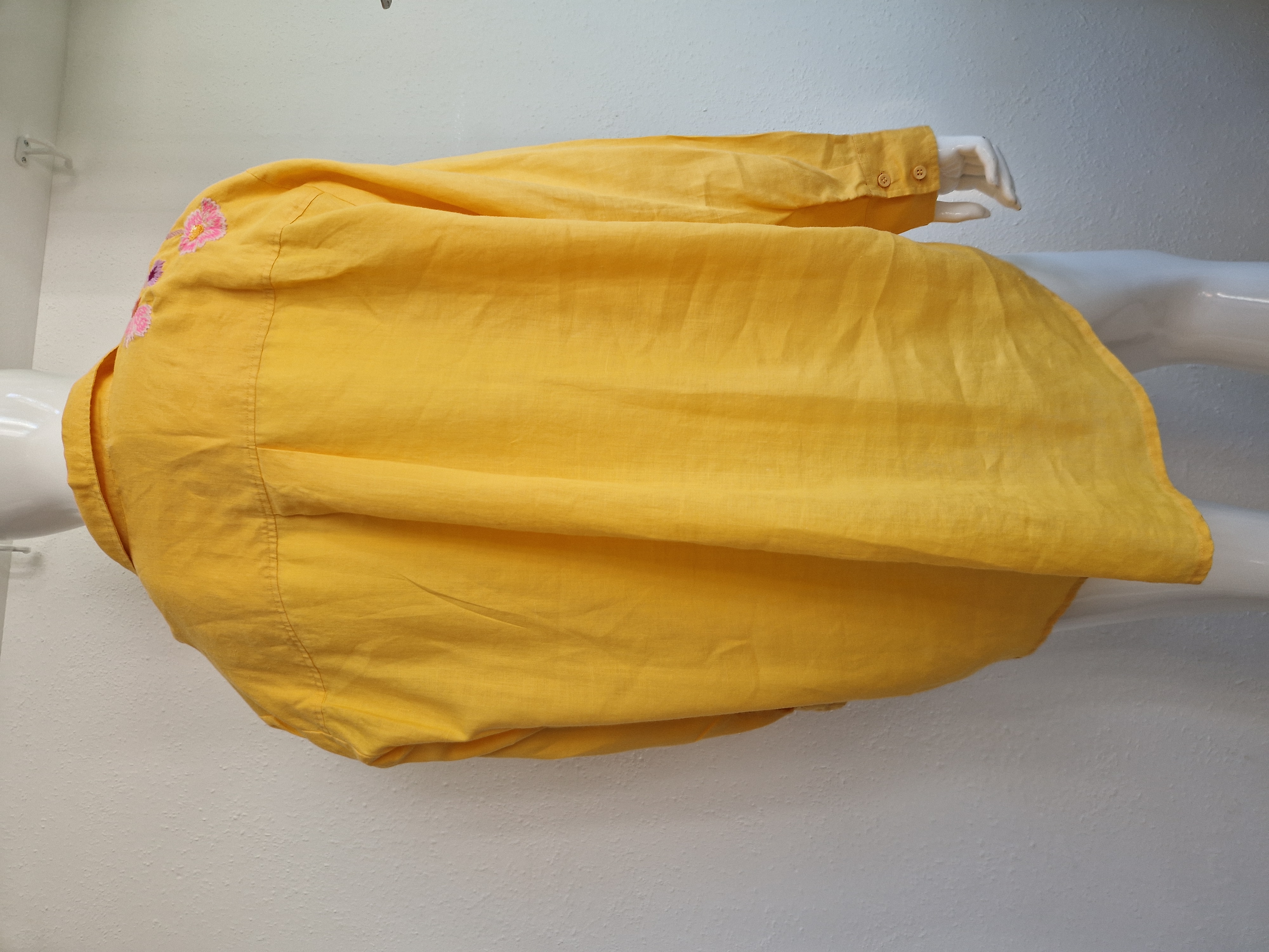 Oilily blouse Balla. Maat 44, Geel/borduursels.