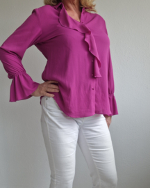 Erfo blouse. Maat 40, Fuchsia.