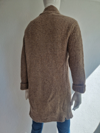 Denham vest. Maat XS. Bruin/merino wol.