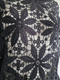 Twinset gehaakte top. Maat S/M. Zwart
